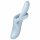 Satisfyer Heat Flex 4 - vibratore riscaldante con braccio per clitoride (argento)