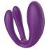 Mrow - vibratore waterproof a 3 motori per coppie (viola)