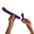 Magic Stick - vibratore con braccio clitoride rimovibile (viola)