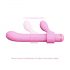 Magic Stick - Vibratore con braccio clitorideo intercambiabile (rosa)