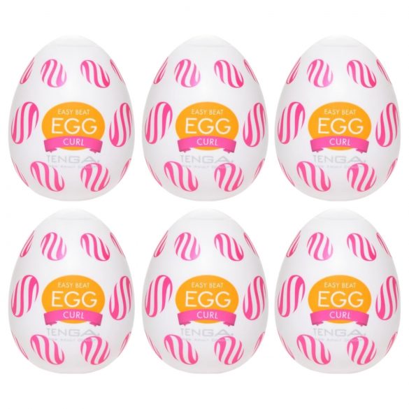 TENGA Egg Curl - Uovo Masturbatore (confezione da 6)