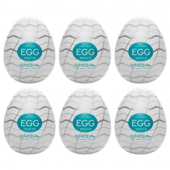 TENGA Egg Wavy II - uovo masturbatore (6 pezzi)