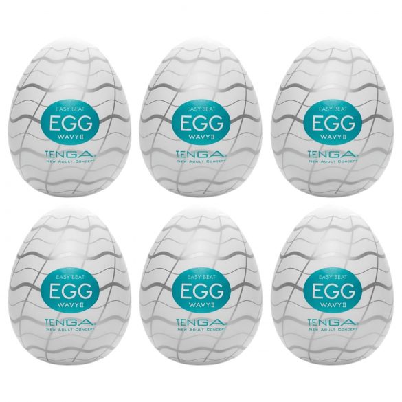 TENGA Egg Wavy II - uovo masturbatore (6 pezzi)