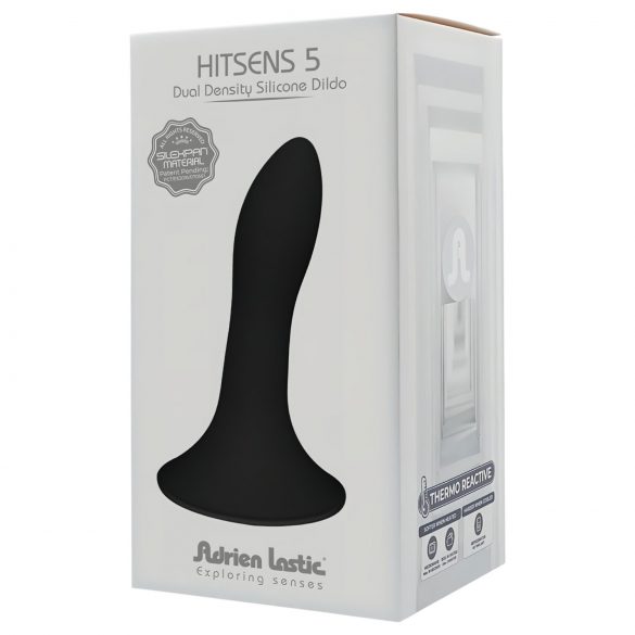 Adrien Lastic Hitsens 5 - Dildo anale termo-reattivo (nero)