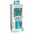 Dillio Curious Five - dildo in silicone con ventosa (15 cm) - turchese