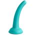 Dillio Curioso Cinque - Dildo in silicone con ventosa (turchese) 