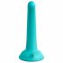 Dillio Curioso Cinque - Dildo in silicone con ventosa (turchese) 