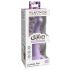 Dillio Curioso Cinque - dildo in silicone con ventosa (15cm) - viola 