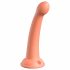 Esploratore Segreto Dillio - Dildo siliconico con ventosa e glande (17cm) - arancione 