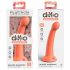 Esploratore Segreto Dillio - Dildo siliconico con ventosa e glande (17cm) - arancione 