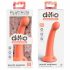 Esploratore Segreto Dillio - Dildo siliconico con ventosa e glande (17cm) - arancione 