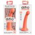 Dillio Secret Explorer - dildo con ventosa e glande (17 cm) - arancione