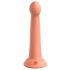 Esploratore Segreto Dillio - Dildo siliconico con ventosa e glande (17cm) - arancione 