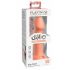 Eroe Grande Dillio con Ventosa - Dildo di Silicone con Glande (17cm) - Arancione 