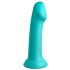 Eroe Grande Con Ventosa E Glande in Silicone Dillio (17cm) - Turchese 