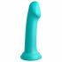 Eroe Grande Con Ventosa E Glande in Silicone Dillio (17cm) - Turchese 