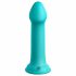 Eroe Grande Con Ventosa E Glande in Silicone Dillio (17cm) - Turchese 