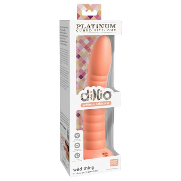 Dillio Wild Thing - Dildo scanalato 19cm - Arancione