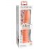 Dillio Wild Thing - dildo scanalato con base a ventosa (19 cm) - arancione