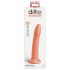 Dildo Flessibile con Ventosa e Rilievi Stimolanti "Wild Thing" (19cm) - Arancione 