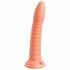 Dildo Flessibile con Ventosa e Rilievi Stimolanti "Wild Thing" (19cm) - Arancione 