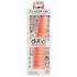 Dildo Flessibile con Ventosa e Rilievi Stimolanti "Wild Thing" (19cm) - Arancione 