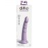 Dillio Slim Seven - Dildo viola 20cm con base a ventosa stimolante