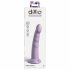 Dildo Stimolatore Slim con Ventosa e Glande Scultoreo (20cm) - Viola 