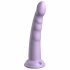 Dildo Stimolatore Slim con Ventosa e Glande Scultoreo (20cm) - Viola 