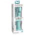 Dillio Slim Seven - dildo stimolante con base a ventosa (20cm) - turchese