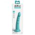 Dillio Slim Seven - dildo stimolante con base a ventosa (20cm) - turchese