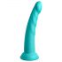 Dillio Slim Seven - Dildo Stimolante con Base a Ventosa (20cm) - Turchese