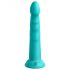 Dillio Slim Seven - dildo stimolante con base a ventosa (20cm) - turchese