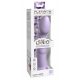 Dildo Siliconico Morbido con Ventosa e Glande Stimolante (21 cm) - Viola 