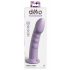 Dildo Siliconico Morbido con Ventosa e Glande Stimolante (21 cm) - Viola 