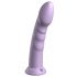 Dildo Siliconico Morbido con Ventosa e Glande Stimolante (21 cm) - Viola 