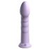 Dildo Siliconico Morbido con Ventosa e Glande Stimolante (21 cm) - Viola 