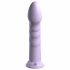 Dildo Siliconico Morbido con Ventosa e Glande Stimolante (21 cm) - Viola 