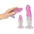 Kit Allenamento Anale Crystal Clear - 3 Pezzi (Trasparente-Rosa) 