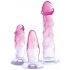 Kit Allenamento Anale Crystal Clear - 3 Pezzi (Trasparente-Rosa) 