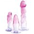 Crystal Clear - set di anal trainer - 3 pezzi (trasparente-rosa)