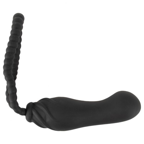 Dildo Senza Cintura Black Velvet Perfect Fit - Materiale Pieghevole (Nero) 