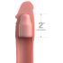 X-TENSION Elite 2 - Guaina fallica naturale con anello testicolare