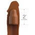 Fodero per Pene Realistico X-TENSION Elite 2 - Ritagliabile e Rigonfiante (Marrone) 