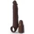 Guaina Peniena Elite X-TENSION 3 con Anello Testicolare - Allungamento e Ingrossamento in Silicone (Marrone) 