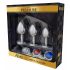 Alive Anal Pleasure - set di plug anali in metallo (argento)