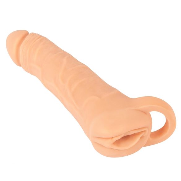 Nature Skin - Guaina per pene e figa artificiale 2in1 - 23 cm (naturale) 