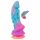 Beasty Cocks - dildo extraterrestre in silicone (blu-arancione)