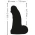 Realistixxx Real Giant - dildo testicolo giga - 22 cm (nero) 