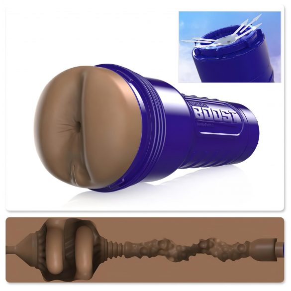 Fleshlight Boost Turbo - Masturbatore realistico anale (marrone) 